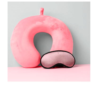 Billben  Premium Fiber Filled Neck Pillow for Travelling | Airplane Travel Pillow | Comfortable Head Rest & Neck Support Pillow (Grey)